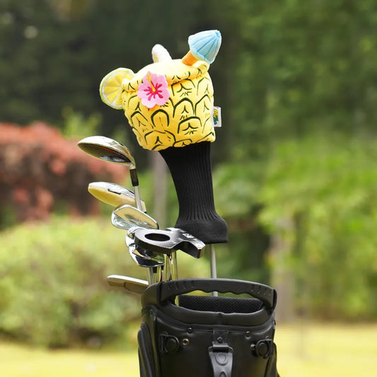 Pineapple Vacation Plush Driver Cover