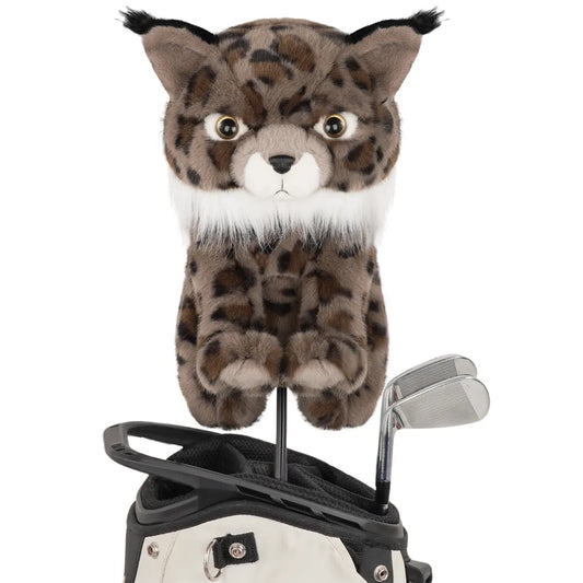 Sitting Lynx Plush Driver Cover