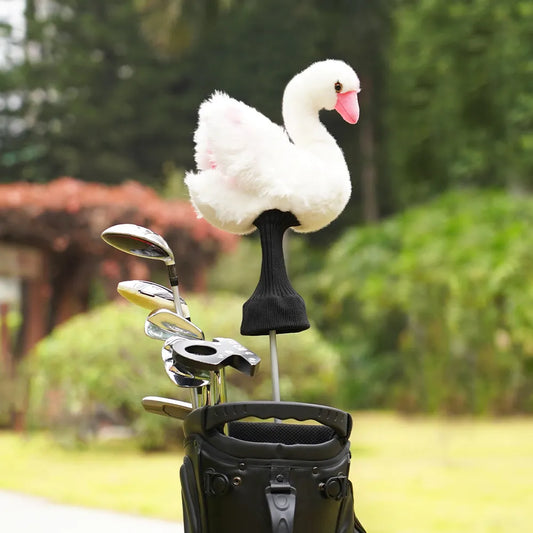 White Swan Plush Driver Cover