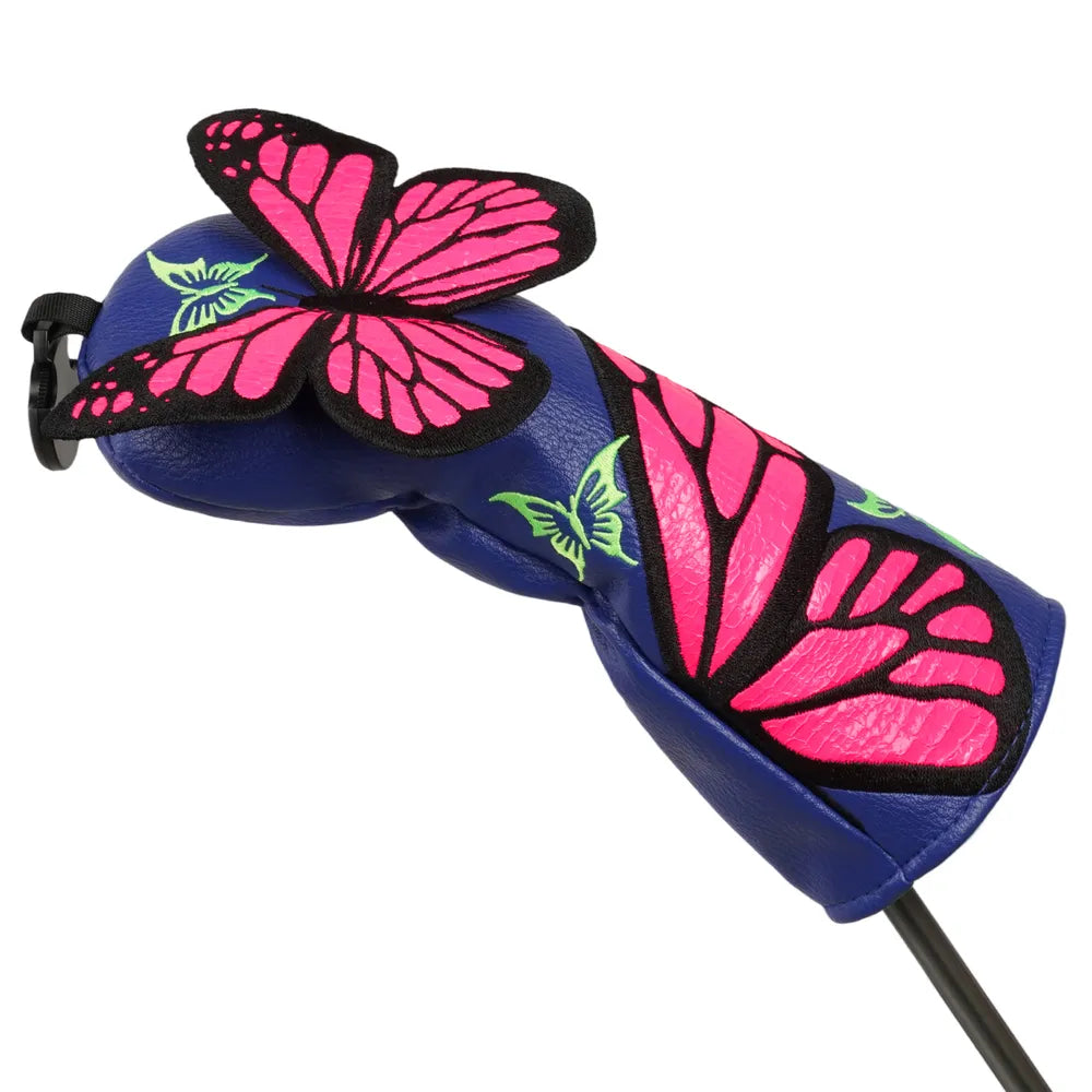 Butterfly PU Leather Golf Fairway Wood Headcover