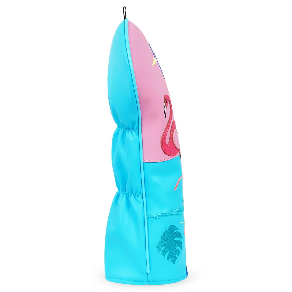Flamingo Pink & Blue Driver Cover
