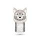 Gray Wolf Plush Driver Cover