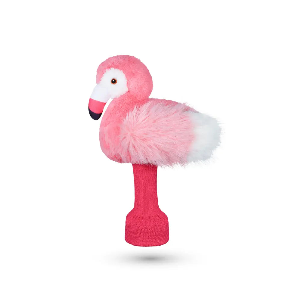 Pink Flamingo Plush Driver Cover