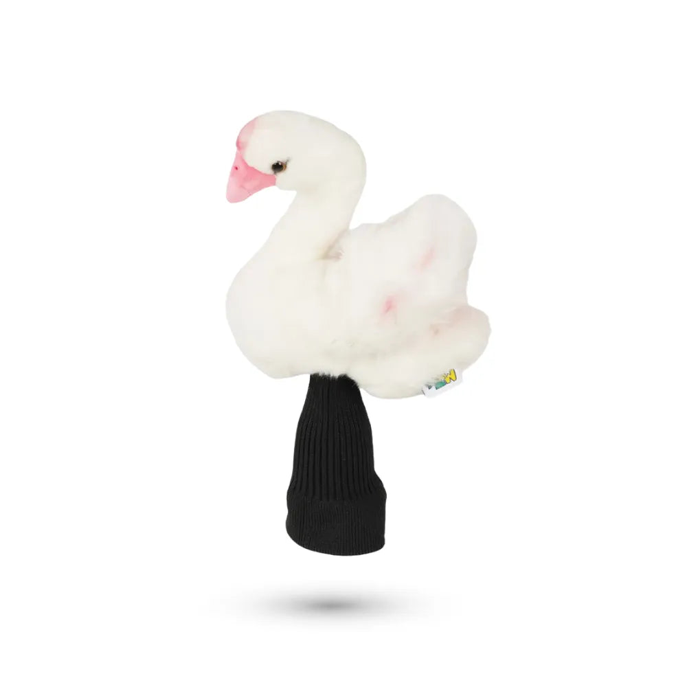 White Swan Plush Driver Cover