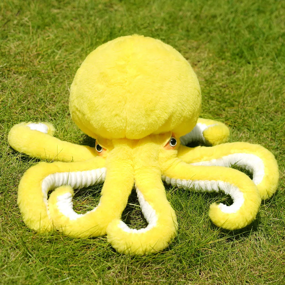 Yellow Octopus Plush Driver Cover