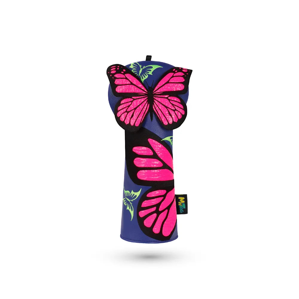 Butterfly PU Leather Golf Driver Cover