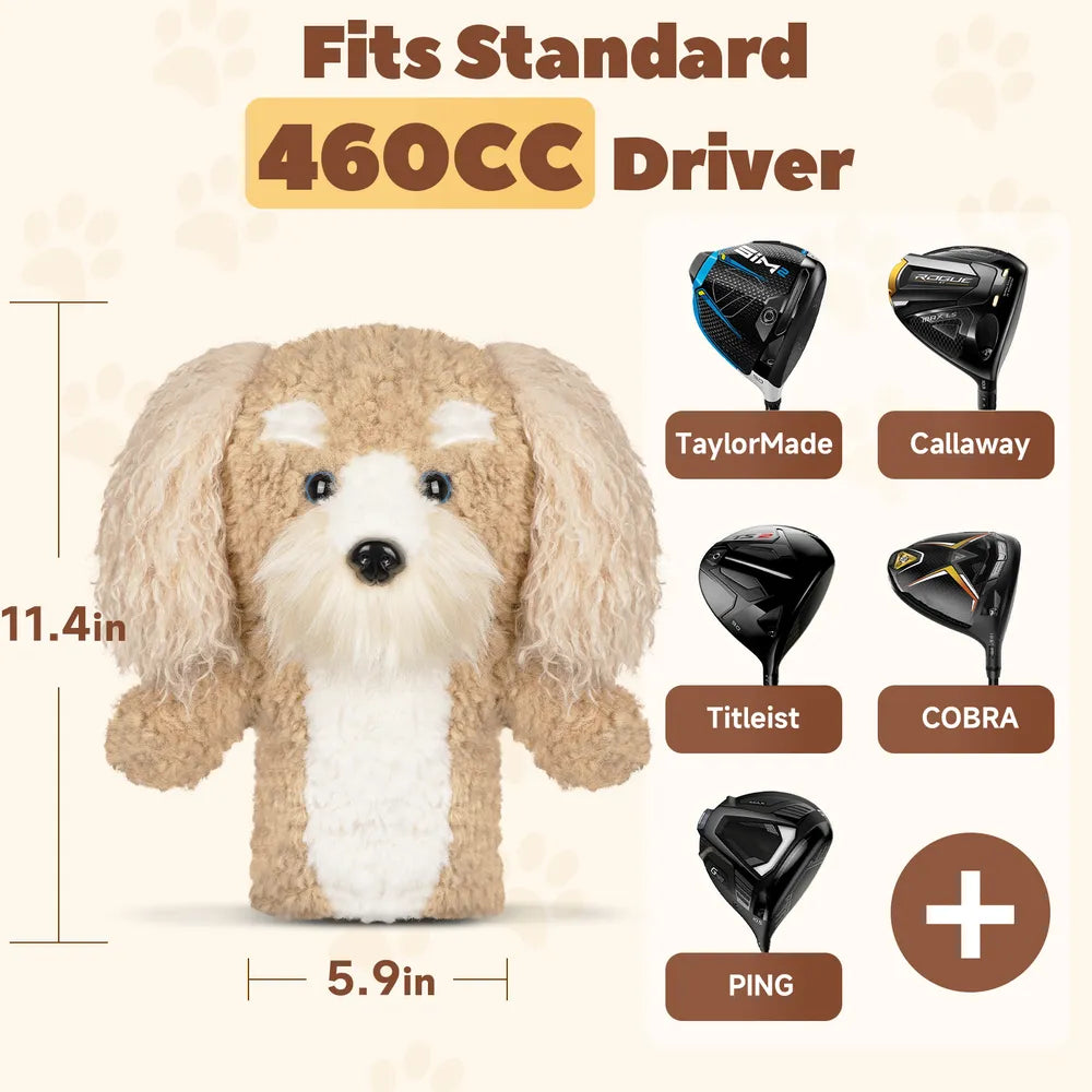 Khaki Cocker Spaniel Driver Cover