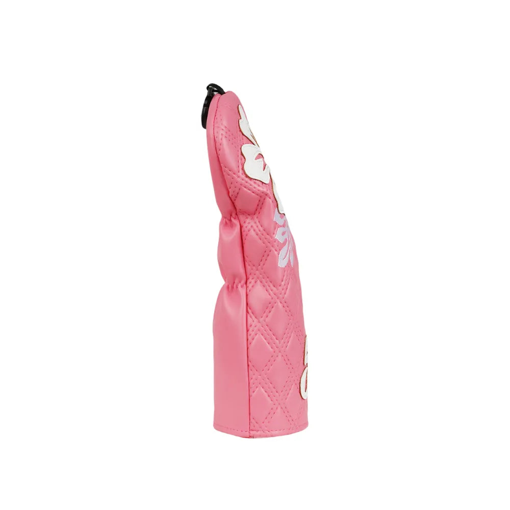 Pink Hibiscus Quilted 5 Wood Cover