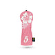 Pink Hibiscus Quilted 5 Wood Cover