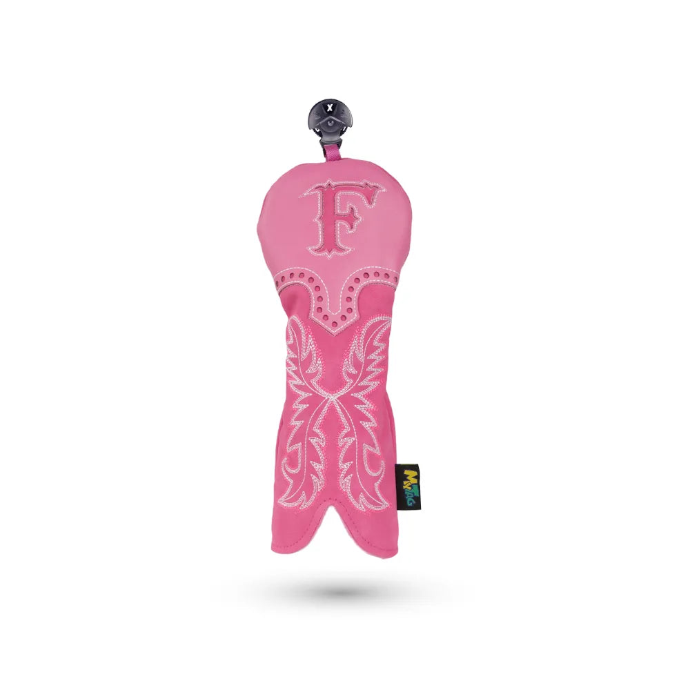 Pink Western Boots Fairway Cover