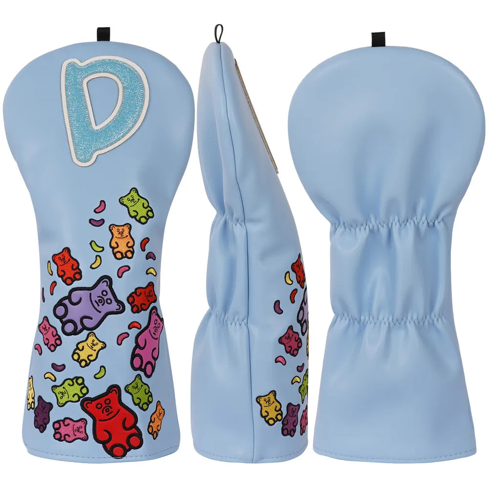 Candy Embroidered PU Driver Cover