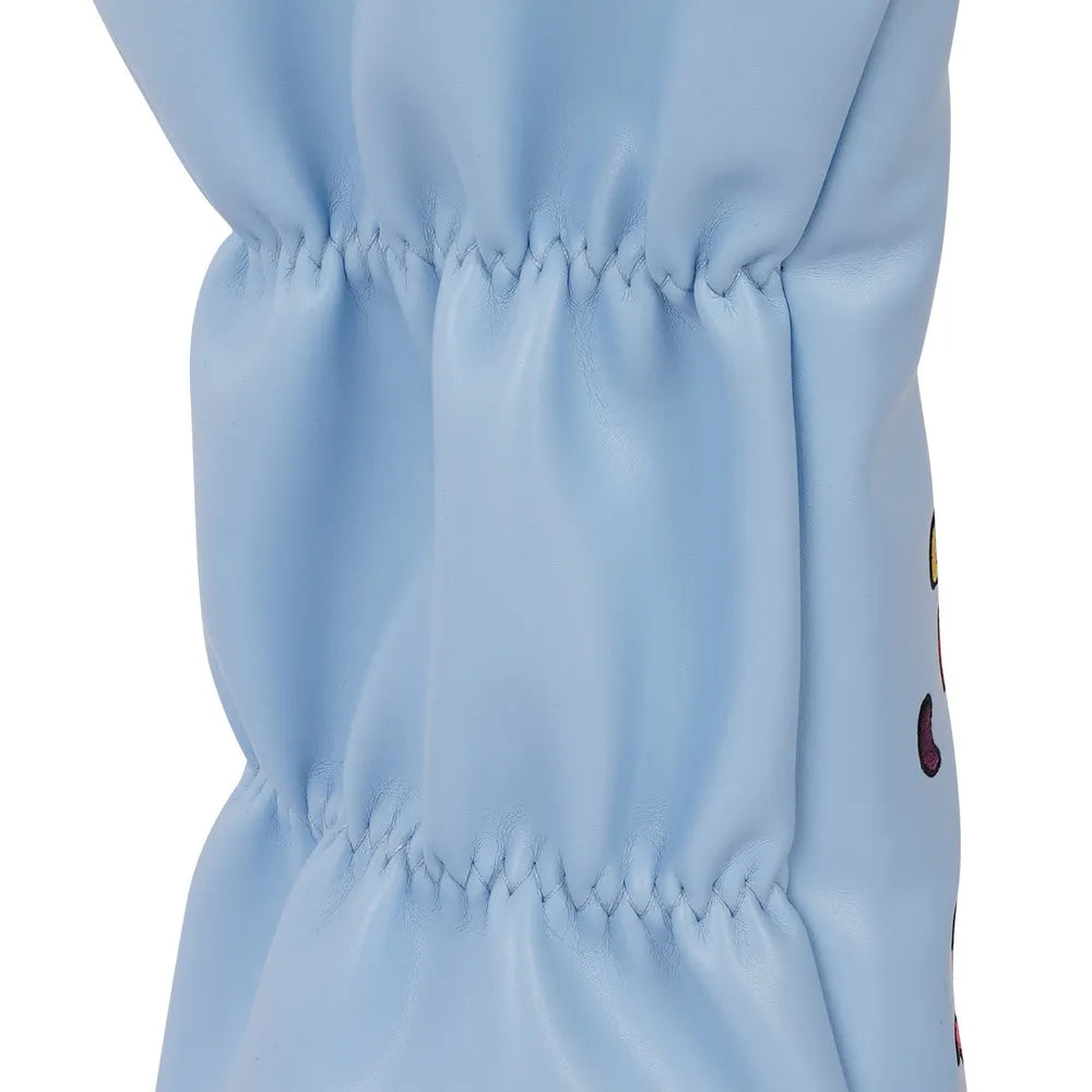 Candy Embroidered PU Driver Cover