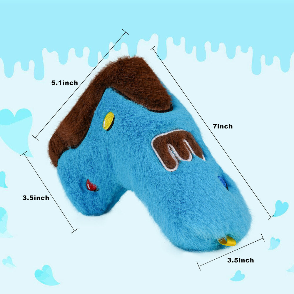 Mytag Blue MM Chocolate Chips Blade Putter Club Head Covers Golf Size