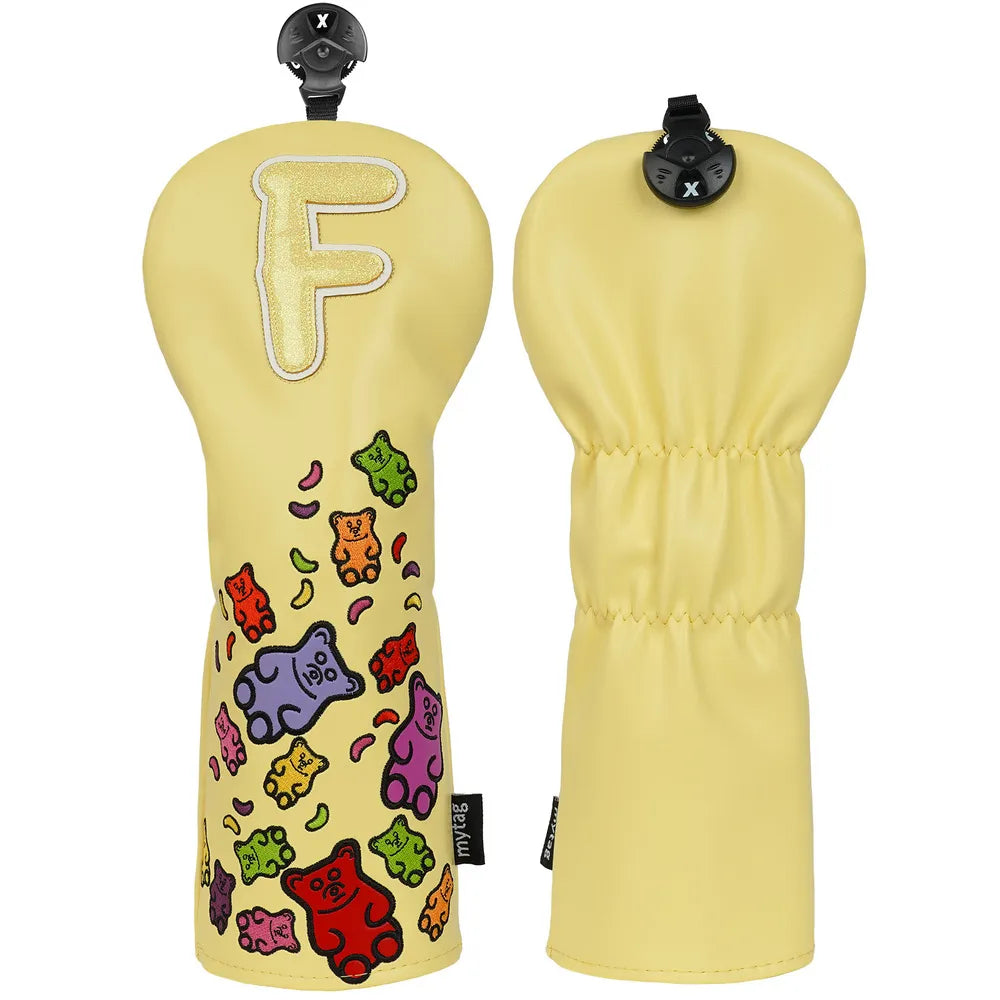 Candy Embroidered PU Fairway Wood Cover