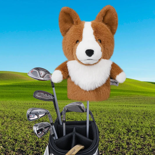 Corgi Plush Driver Cover
