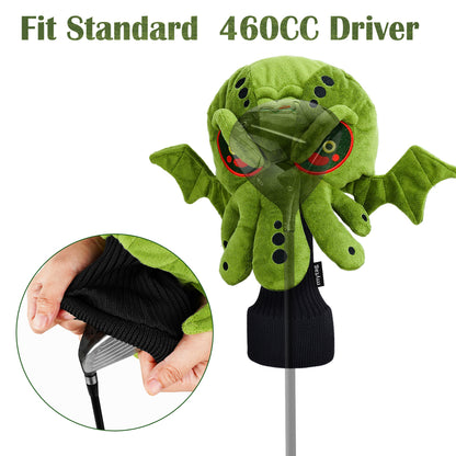 Mytag Cthulhu Cartoon Plush Driver Cover Golf