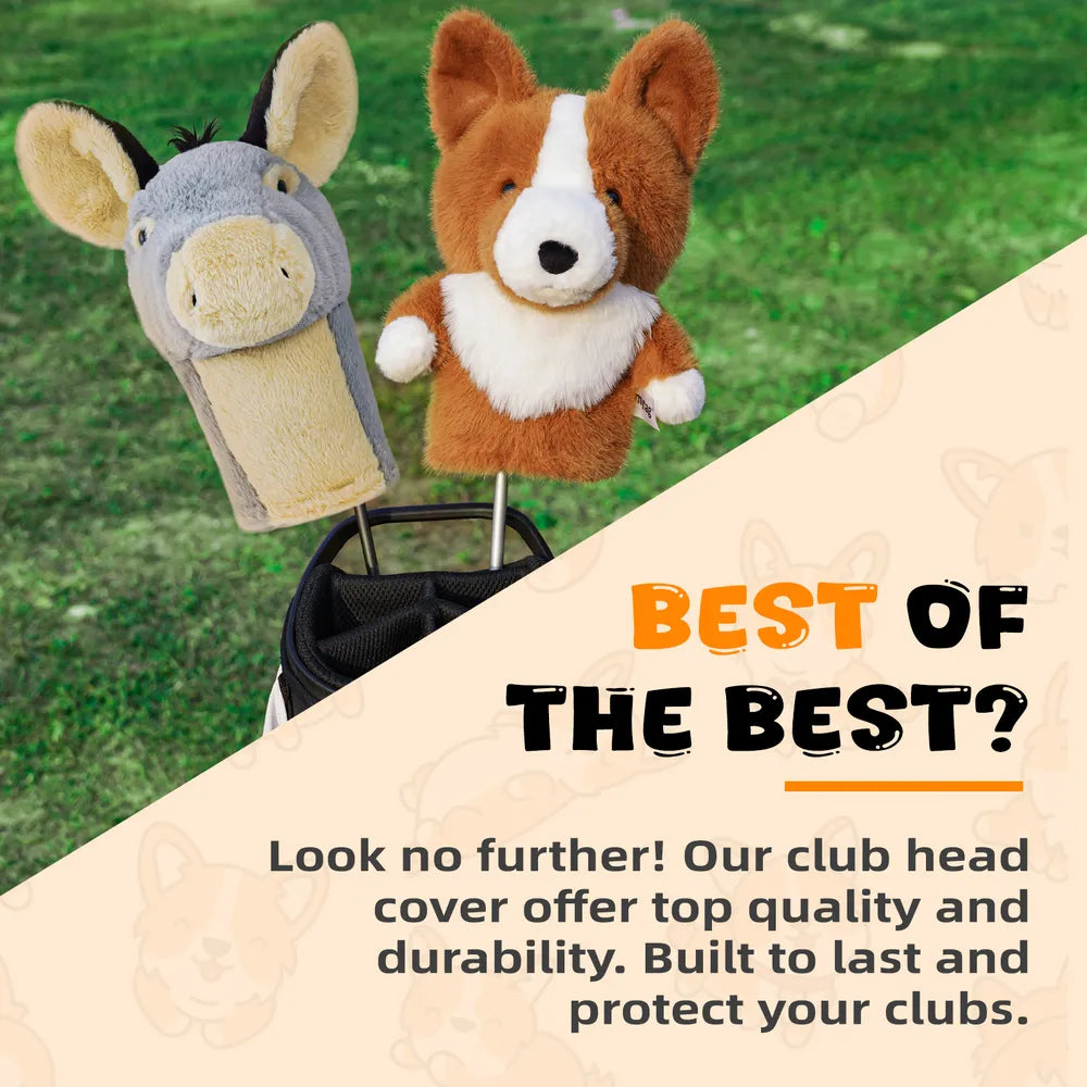 Mytag Dog Animal Head Golf Club Covers