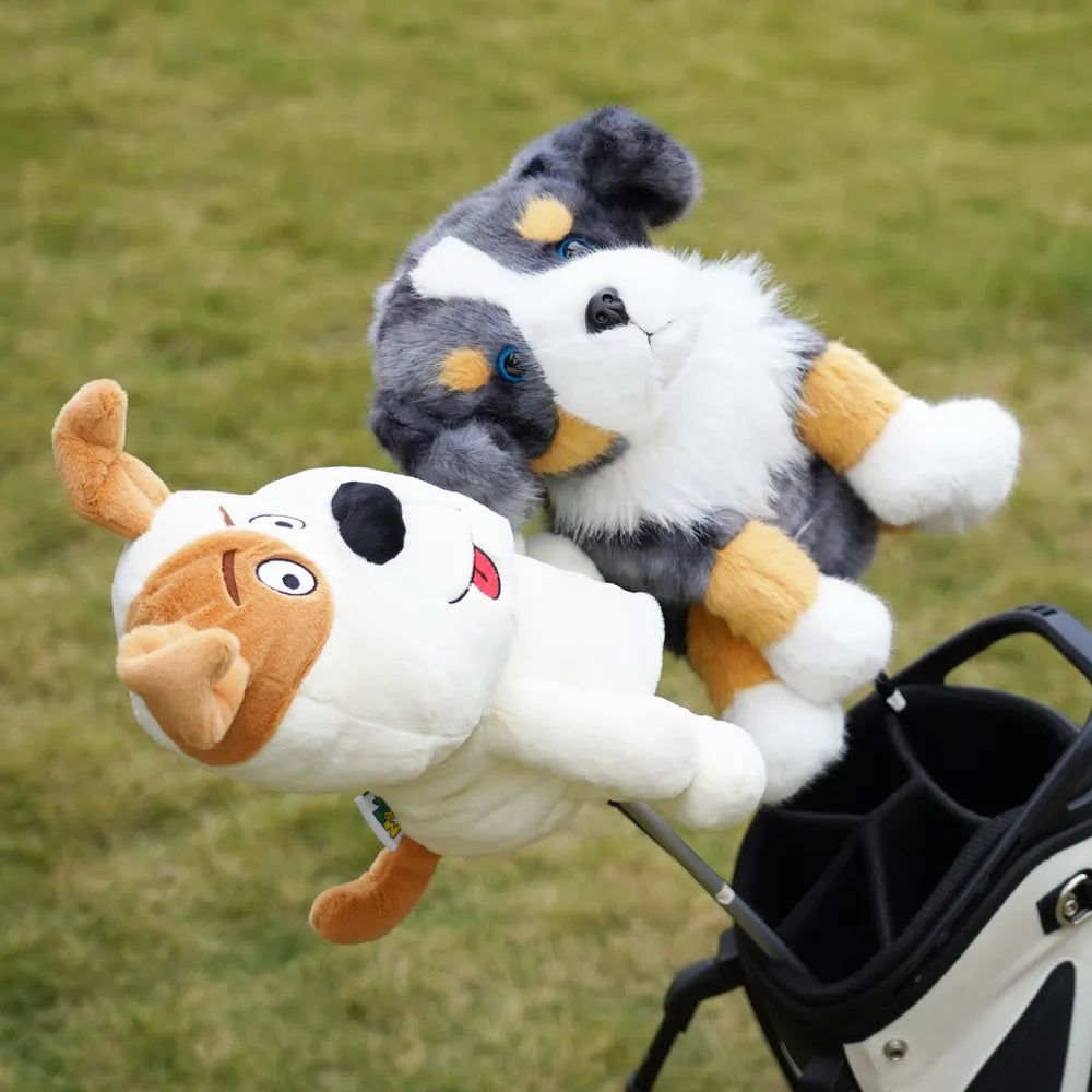 Australian Shepherd Plush Driver Cover