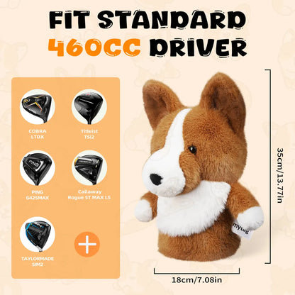 Mytag Dog Headcovers Golf Club Covers Size