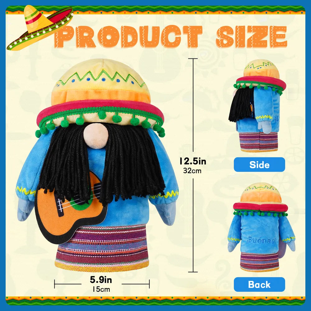 Mytag Mexico Uncle Cartoon Plush Driver Cover