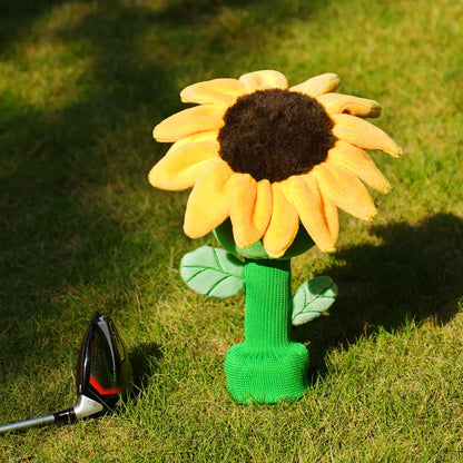 Mytag Sunflower Plush Headcovers for driver golf Cute