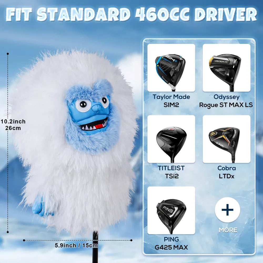 Mytag Yeti Plush Driver Cover Cartoon