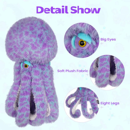 Mytag purple octopus club head cover golf