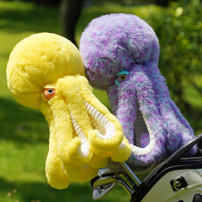 Mytag yellow octopus head cover golf